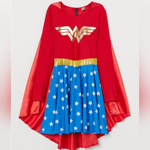 Like New H&M Divided DC Wonder Woman Dress Sz XL - Picture 9 of 9